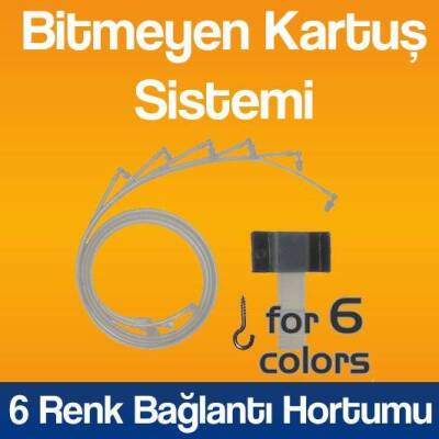 Besleme Sistemi Bağlantı Hortumu 1m 6 renk