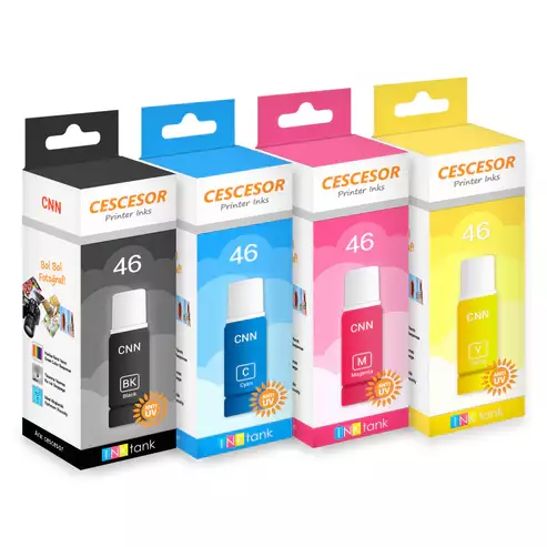 Canon GI 46 Muadil Mürekkep - 135 ml - Canon Maxify GX6040, GX6050, GX7040, GX7050 Uyumlu - 1