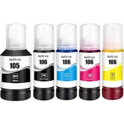 Epson 105-106  C13T00Q140 Muadil Set Mürekkep EP L-7160 L-7180