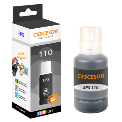 EPSON 110 SİYAH MÜREKKEP - 140 ml - EcoTank M1120, EcoTank M1140, EcoTank M1170, EcoTank M1180, EcoTank M2120, EcoTank M2170