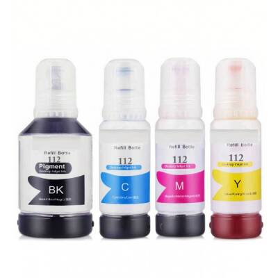Epson 112 4 Renk Mürekkep Muadil (1x140ml 3x70 ml)