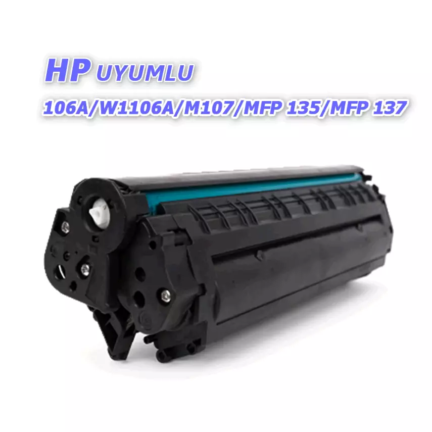 Hp 106A-W1106A Siyah Yüksek Kapasiteli Muadil Toner (5000 Sayfa) - 1