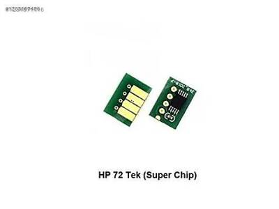 HP 72 Uyumlu Süper (Tek) Çip (Yeni Tarihli)
