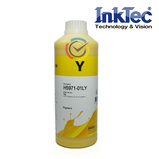 HP 971 PREMIUM PİGMENT MÜREKKEP - SARI- 1 LİTRE  ( HP X451dw, x476, x551, x576 Uyumlu) - 1