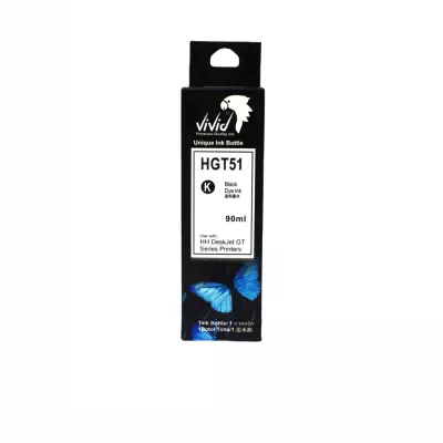 HP GT51XL SİYAH MÜREKKEP - 90 ml- HP GT5820, HP GT5810, HP İnk Tank 415, HP İnk Tank 315, Smart tank 500, Smart tank 515