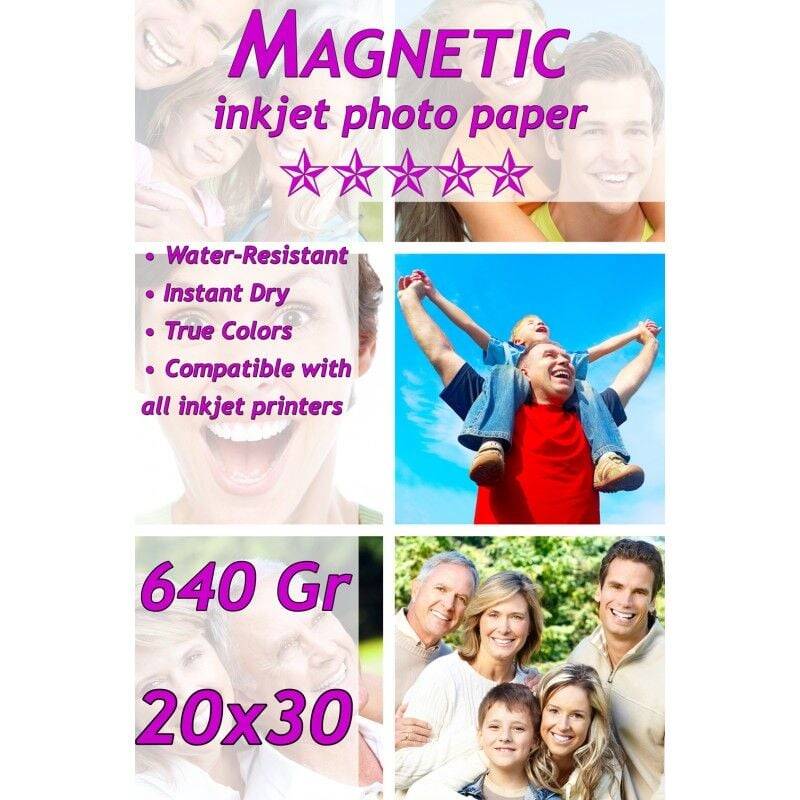 Mıknatıslı (Magnet) Fotoğraf Kağıdı (A4 -6'lı Paket) - 1
