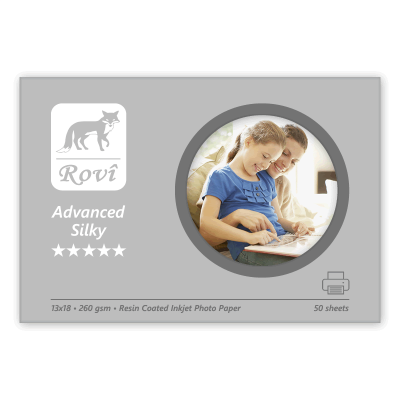 Rovi Advanced Silky (İpek Mat) 13x18 Fotoğraf Kağıdı 260gr - 50 Yaprak