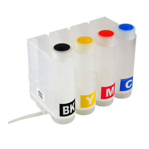 Şeffaf Sürekli Mürekkep Besleme Tankı Kapaklı (4x500ml) - 1